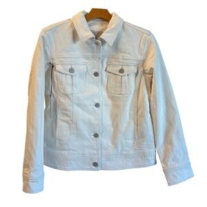 Martha Stewart Vanilla Bean Cream Jean Jacket